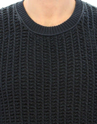 Thumbnail for Blue Runway Netz Pullover Netted Sweater