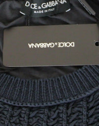 Thumbnail for Blue Runway Netz Pullover Netted Sweater