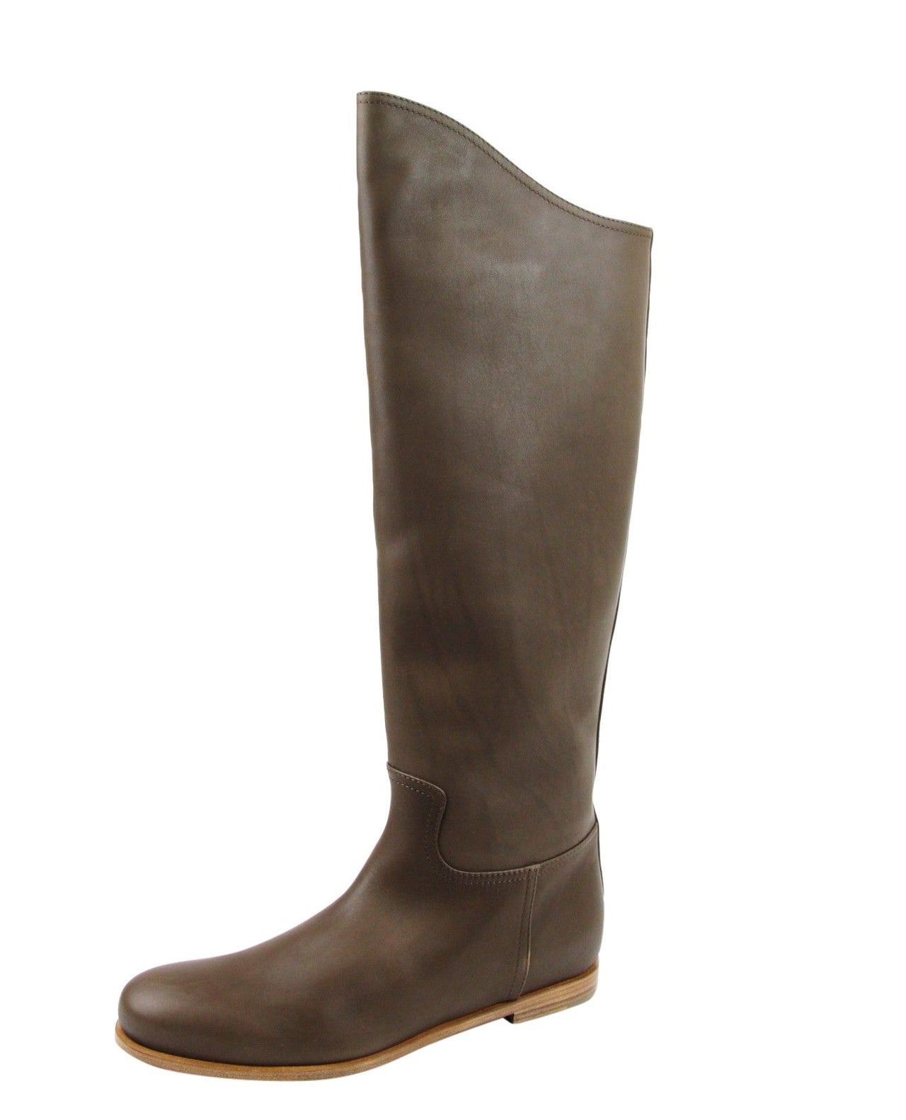 Women's Brown Leather Tall Boots