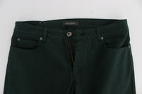 Thumbnail for Chic Green Straight Cut Jeans