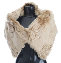 Thumbnail for Beige Alpaca Collar Scarf