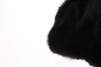 Thumbnail for Chic Black Weasel Fur Hooded Scarf Wrap