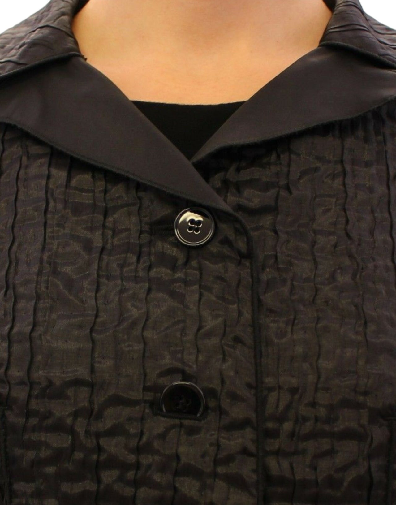 Black Short Bolero Shrug Jacket Coat