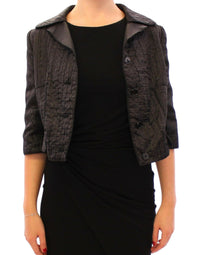 Thumbnail for Black Short Bolero Shrug Jacket Coat