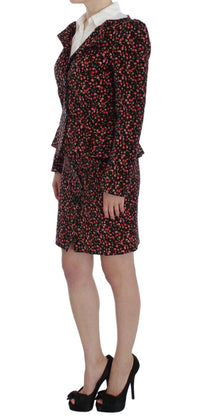 Thumbnail for Elegant Floral Two-Piece Skirt Suit Set