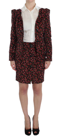 Thumbnail for Elegant Floral Two-Piece Skirt Suit Set