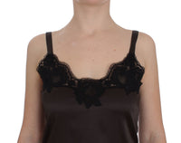 Thumbnail for Elegant Lace-Trimmed Silk Lingerie Top