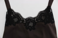 Thumbnail for Elegant Lace-Trimmed Silk Lingerie Top