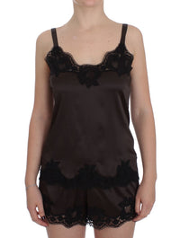 Thumbnail for Elegant Lace-Trimmed Silk Lingerie Top