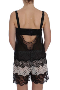 Thumbnail for Elegant Silk Floral Lace Babydoll Chemise