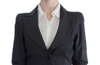 Thumbnail for Chic Gray Cotton Blend Pantsuit Ensemble