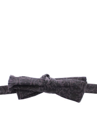 Thumbnail for Gray Black Wool Bow Tie