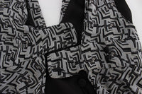 Thumbnail for Elegant Silk Blouse with Logo Detailing