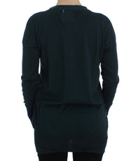 Thumbnail for Elegant Green Cotton Cardigan Sweater