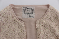 Thumbnail for Elegant Pink Wrap Sweater Cotton Knit