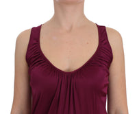 Thumbnail for Elegant Purple Rayon Cami Blouse