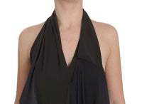 Thumbnail for Elegant Halterneck Blouse in Gray and Blue