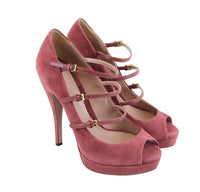 Thumbnail for Women Tibet Red Suede High Heel Pump Shoes