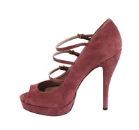 Thumbnail for Women Tibet Red Suede High Heel Pump Shoes