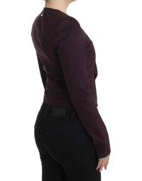 Thumbnail for Purple Ruched Jacket Coat Blazer Short