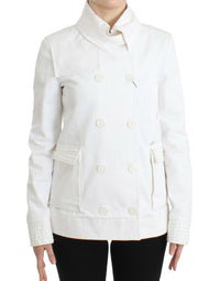 Thumbnail for White Double Breasted Jacket Coat Blazer