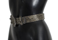 Thumbnail for Crystal Buckle Sequined Waist Belt