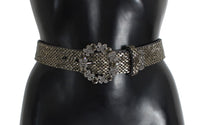 Thumbnail for Crystal Buckle Sequined Waist Belt