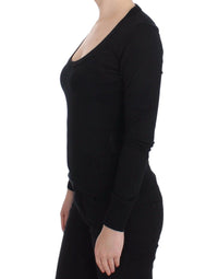 Thumbnail for Black Cashmere Crewneck Sweater Pullover
