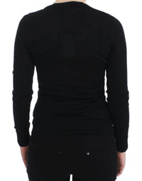 Thumbnail for Black Cashmere Crewneck Sweater Pullover