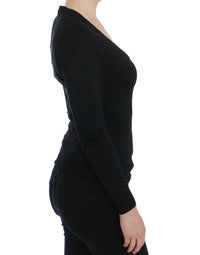Thumbnail for Black Cashmere Crewneck Sweater Pullover