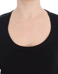 Thumbnail for Black Cashmere Crewneck Sweater Pullover