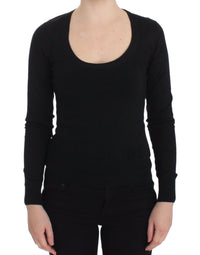 Thumbnail for Black Cashmere Crewneck Sweater Pullover