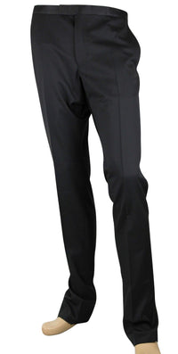 Thumbnail for Men's Skinny Black Wool Evening Dress Pant