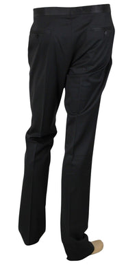 Thumbnail for Men's Skinny Black Wool Evening Dress Pant