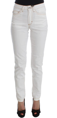 Thumbnail for Chic White Slim Fit Denim