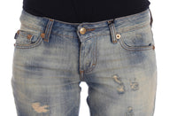 Thumbnail for Elegant Slim Bootcut Blue Jeans