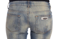 Thumbnail for Elegant Slim Bootcut Blue Jeans