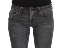 Thumbnail for Slim Fit Green Diamond Blue Wash Jeans