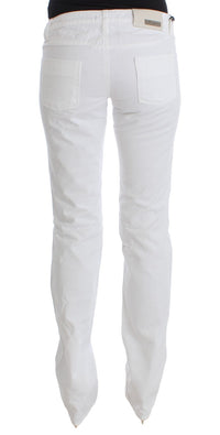 Thumbnail for Chic Slim Fit White Cotton Jeans