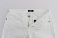 Thumbnail for Chic Slim Fit White Cotton Jeans