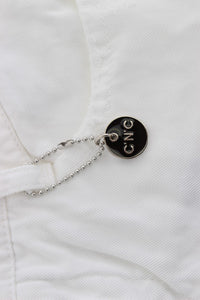 Thumbnail for Chic Slim Fit White Cotton Jeans