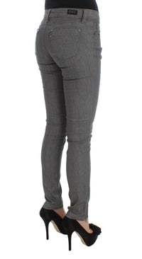 Thumbnail for Chic Gray Slim-Fit Designer Jeans