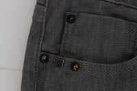 Thumbnail for Chic Gray Slim-Fit Designer Jeans