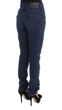 Thumbnail for Chic Regular Fit Blue Denim Jeans