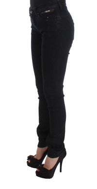 Thumbnail for Sleek Slim Fit Designer Jeans in Classic Black