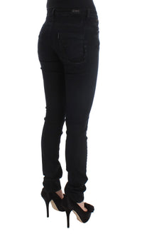 Thumbnail for Sleek Slim Fit Designer Jeans in Classic Black