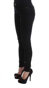 Thumbnail for Sleek Black Slim Fit Designer Jeans