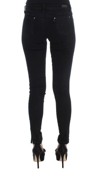 Thumbnail for Sleek Black Slim Fit Designer Jeans