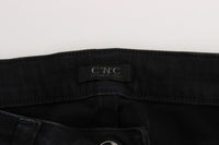 Thumbnail for Sleek Black Slim Fit Designer Jeans