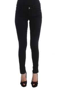 Thumbnail for Sleek Black Slim Fit Designer Jeans
